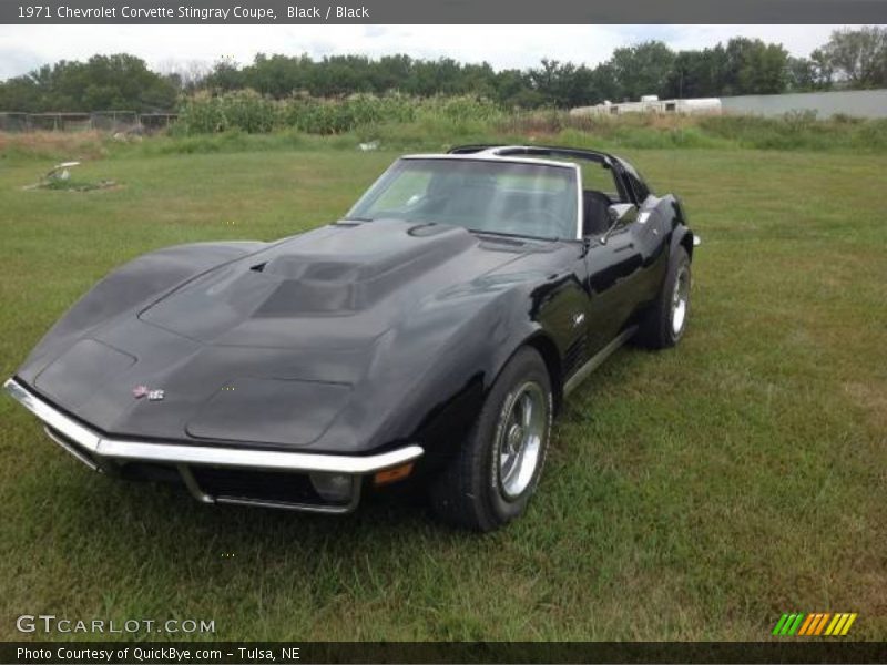 Black / Black 1971 Chevrolet Corvette Stingray Coupe