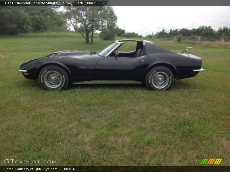 Black / Black 1971 Chevrolet Corvette Stingray Coupe