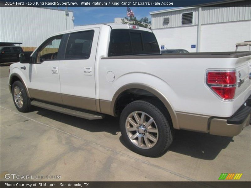 White Platinum / King Ranch Chaparral/Pale Adobe 2014 Ford F150 King Ranch SuperCrew