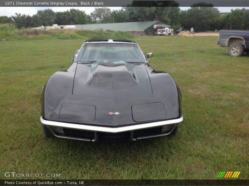 Black / Black 1971 Chevrolet Corvette Stingray Coupe