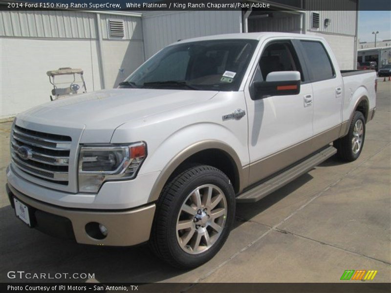 White Platinum / King Ranch Chaparral/Pale Adobe 2014 Ford F150 King Ranch SuperCrew