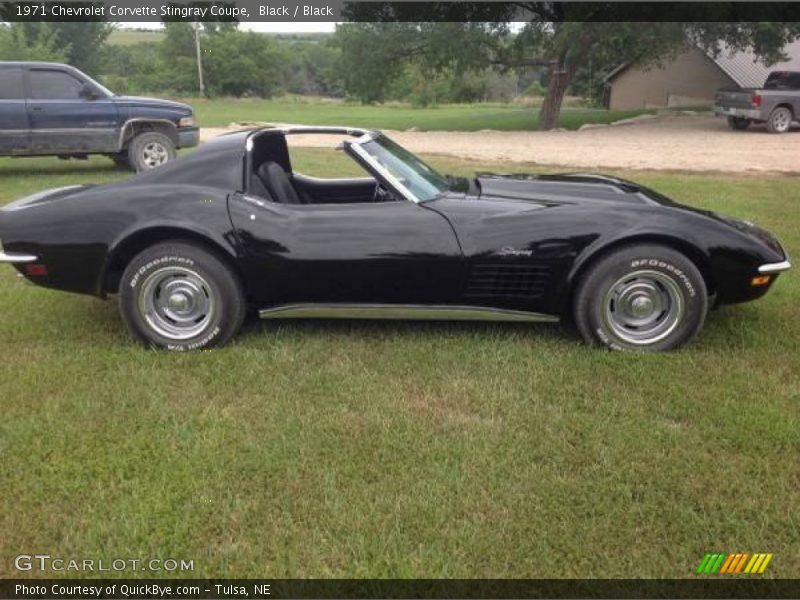 Black / Black 1971 Chevrolet Corvette Stingray Coupe