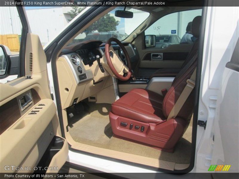 White Platinum / King Ranch Chaparral/Pale Adobe 2014 Ford F150 King Ranch SuperCrew
