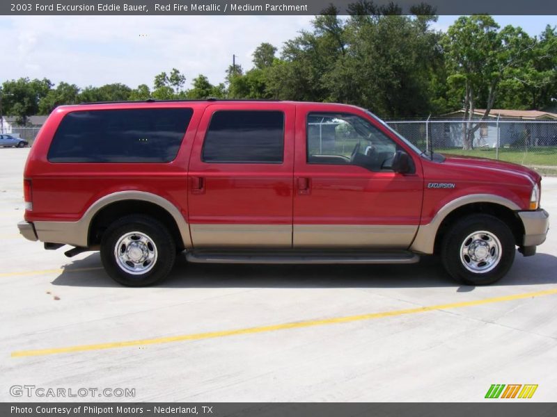 Red Fire Metallic / Medium Parchment 2003 Ford Excursion Eddie Bauer