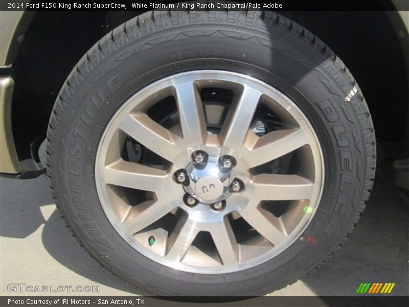 White Platinum / King Ranch Chaparral/Pale Adobe 2014 Ford F150 King Ranch SuperCrew