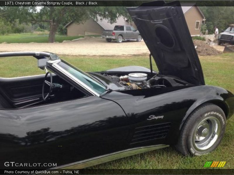Black / Black 1971 Chevrolet Corvette Stingray Coupe