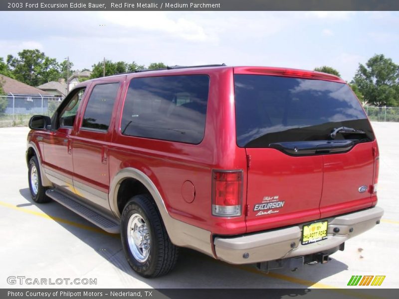 Red Fire Metallic / Medium Parchment 2003 Ford Excursion Eddie Bauer