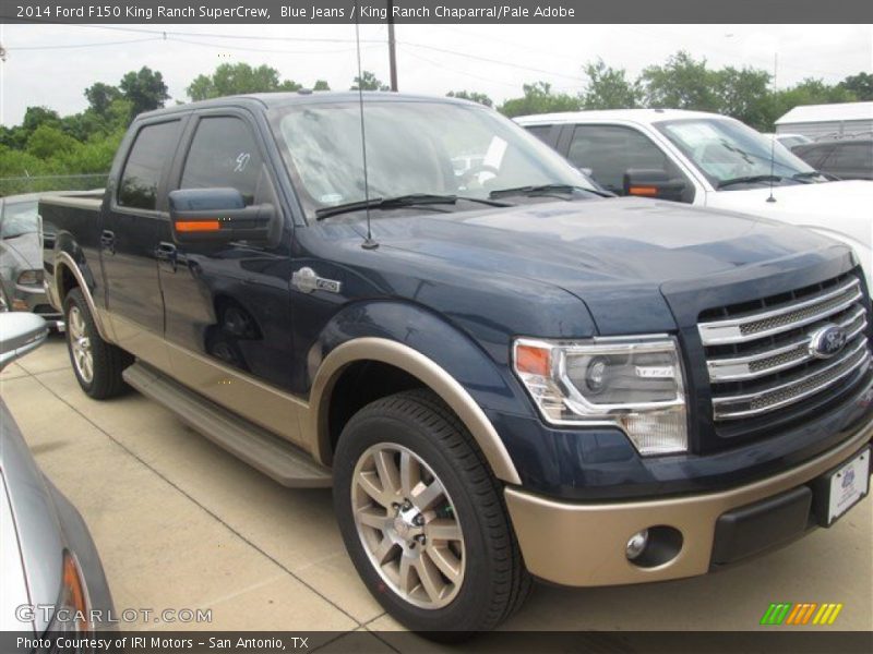 Blue Jeans / King Ranch Chaparral/Pale Adobe 2014 Ford F150 King Ranch SuperCrew