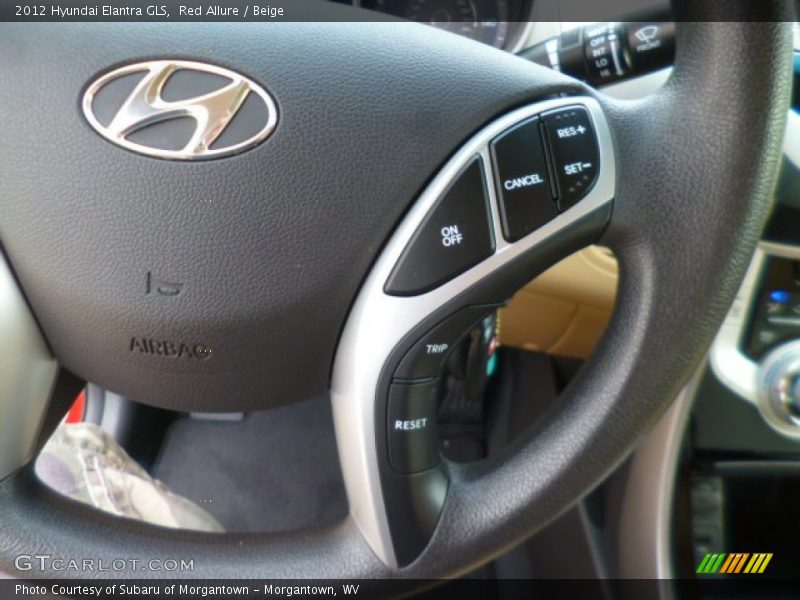Red Allure / Beige 2012 Hyundai Elantra GLS