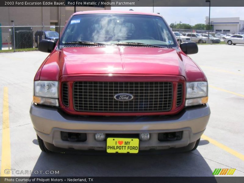 Red Fire Metallic / Medium Parchment 2003 Ford Excursion Eddie Bauer