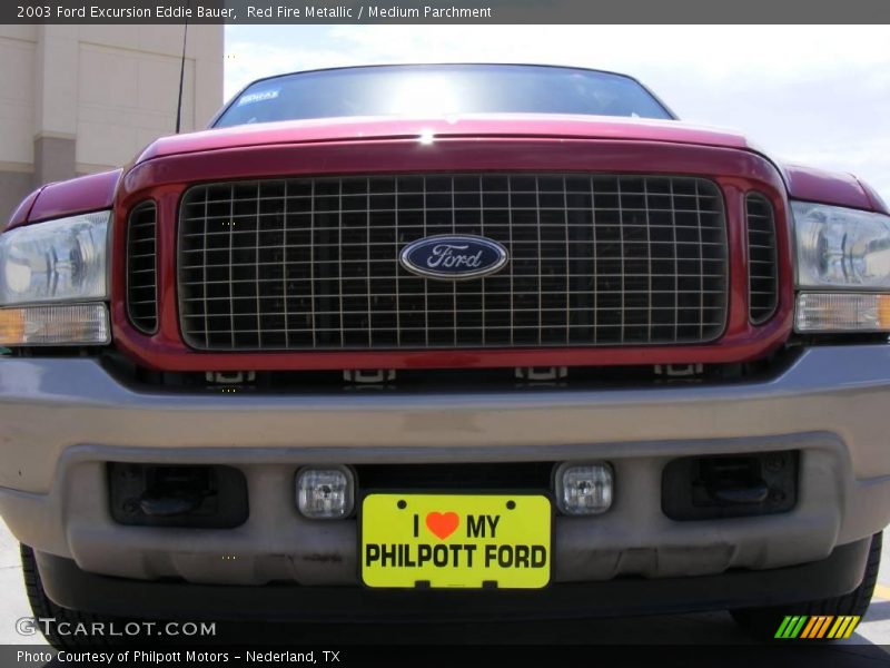 Red Fire Metallic / Medium Parchment 2003 Ford Excursion Eddie Bauer