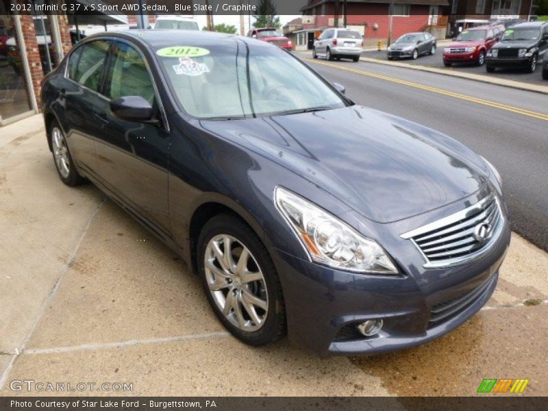 Blue Slate / Graphite 2012 Infiniti G 37 x S Sport AWD Sedan