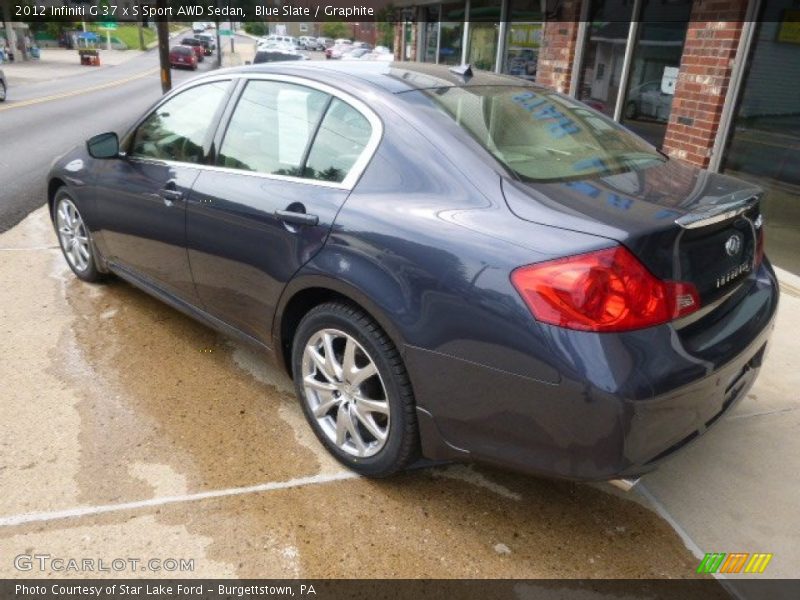 Blue Slate / Graphite 2012 Infiniti G 37 x S Sport AWD Sedan