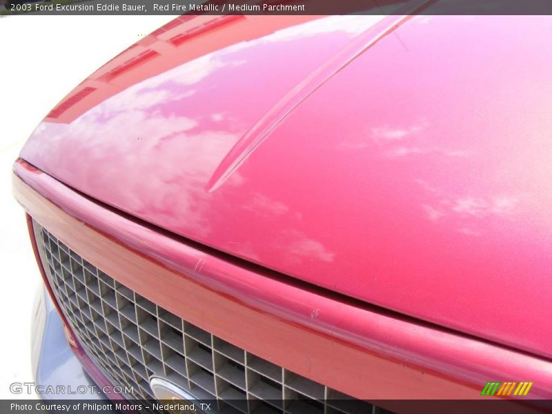 Red Fire Metallic / Medium Parchment 2003 Ford Excursion Eddie Bauer