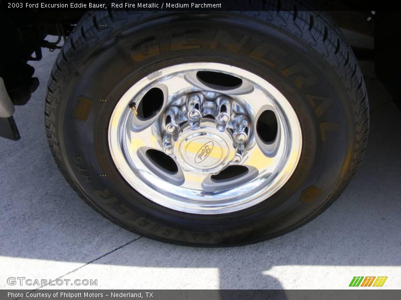 Red Fire Metallic / Medium Parchment 2003 Ford Excursion Eddie Bauer