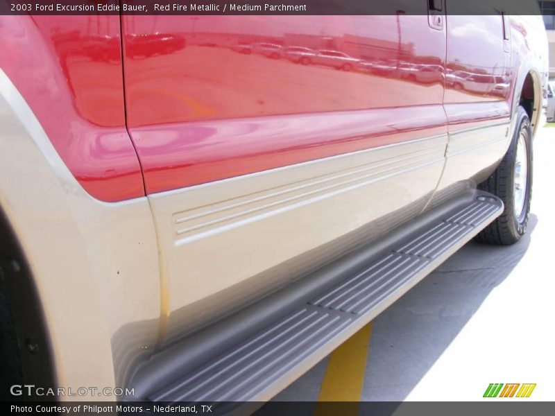 Red Fire Metallic / Medium Parchment 2003 Ford Excursion Eddie Bauer