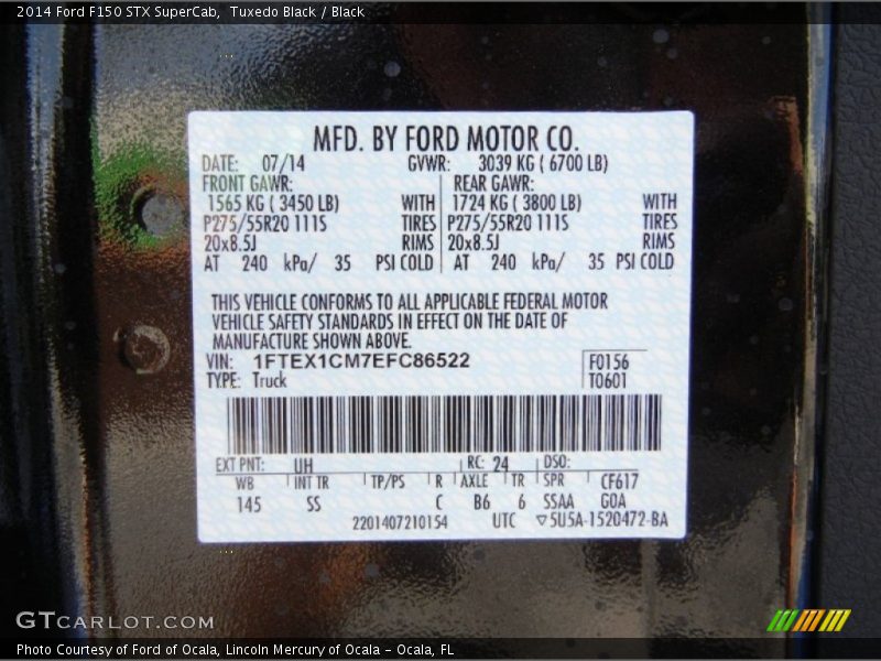 Tuxedo Black / Black 2014 Ford F150 STX SuperCab