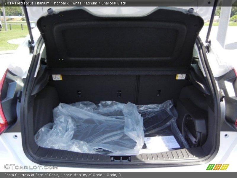 White Platinum / Charcoal Black 2014 Ford Focus Titanium Hatchback