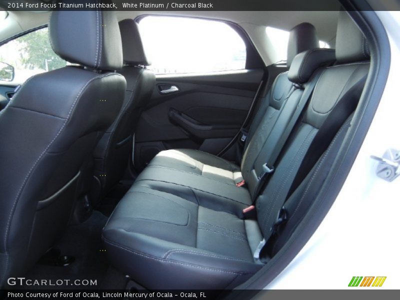 White Platinum / Charcoal Black 2014 Ford Focus Titanium Hatchback