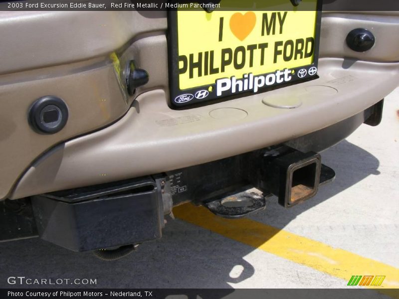 Red Fire Metallic / Medium Parchment 2003 Ford Excursion Eddie Bauer