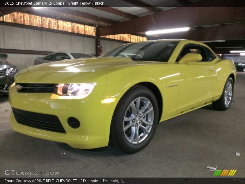 Bright Yellow / Black 2015 Chevrolet Camaro LS Coupe