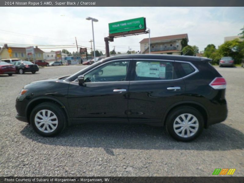 Super Black / Charcoal 2014 Nissan Rogue S AWD