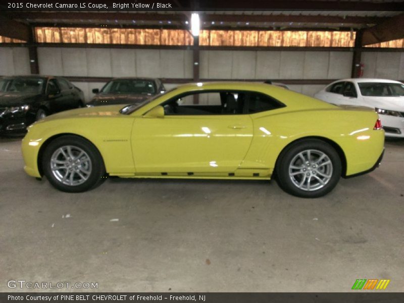 Bright Yellow / Black 2015 Chevrolet Camaro LS Coupe