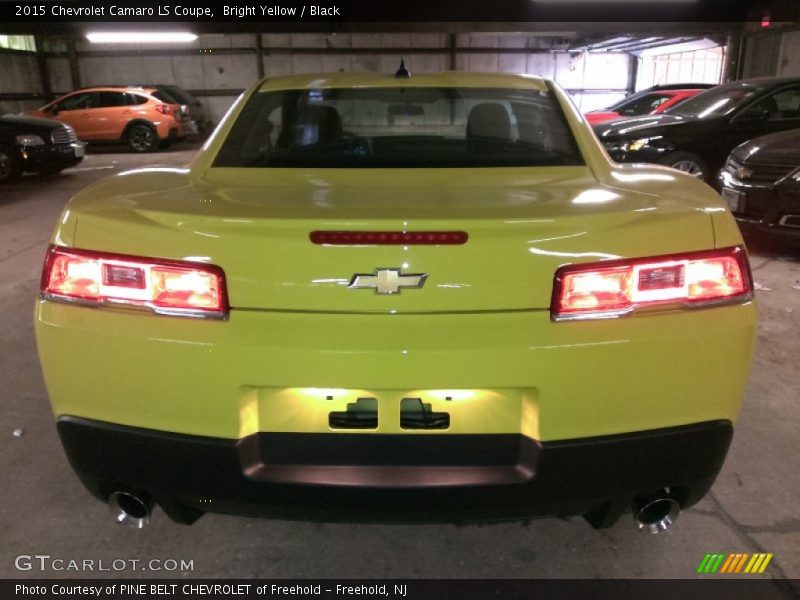 Bright Yellow / Black 2015 Chevrolet Camaro LS Coupe