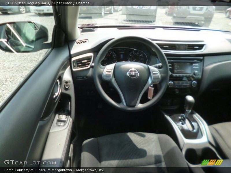 Super Black / Charcoal 2014 Nissan Rogue S AWD