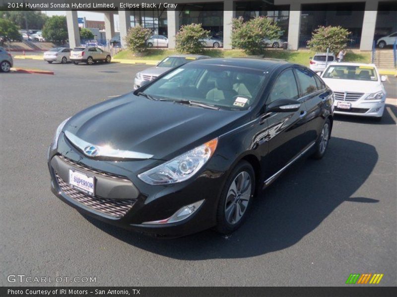 Eclipse Black / Gray 2014 Hyundai Sonata Hybrid Limited