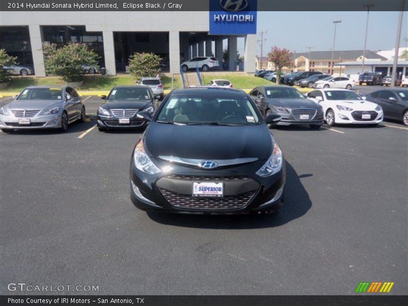 Eclipse Black / Gray 2014 Hyundai Sonata Hybrid Limited