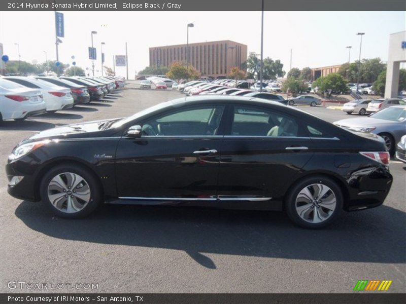 Eclipse Black / Gray 2014 Hyundai Sonata Hybrid Limited