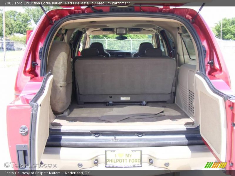 Red Fire Metallic / Medium Parchment 2003 Ford Excursion Eddie Bauer