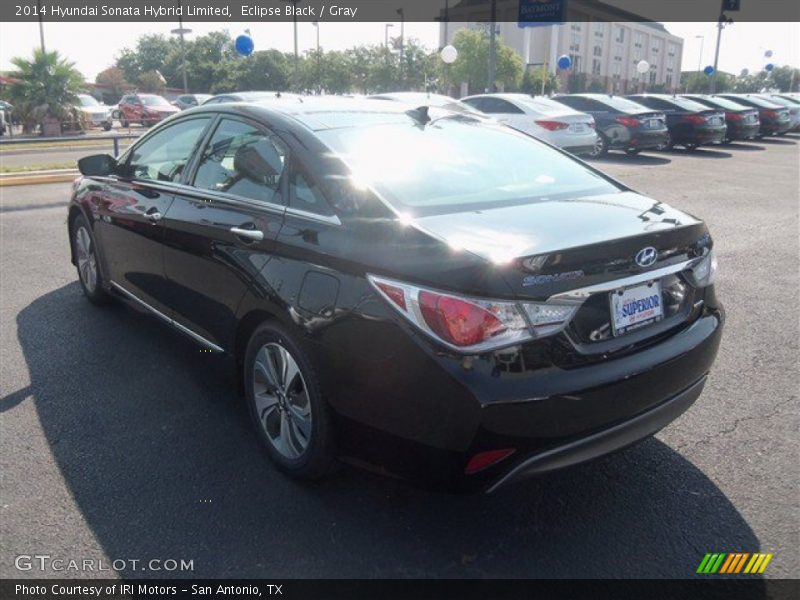 Eclipse Black / Gray 2014 Hyundai Sonata Hybrid Limited
