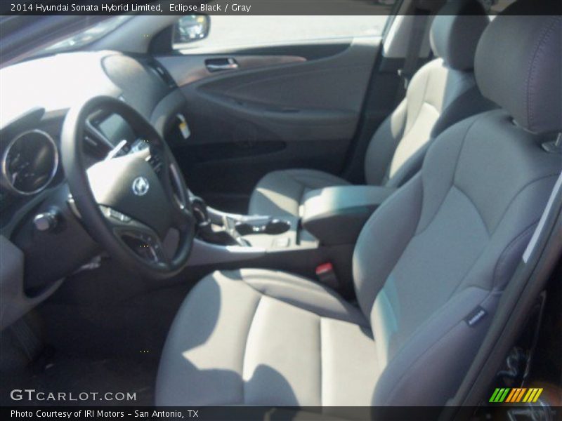 Eclipse Black / Gray 2014 Hyundai Sonata Hybrid Limited