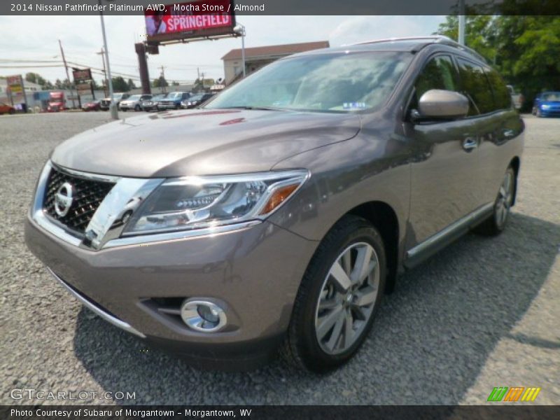 Mocha Stone / Almond 2014 Nissan Pathfinder Platinum AWD