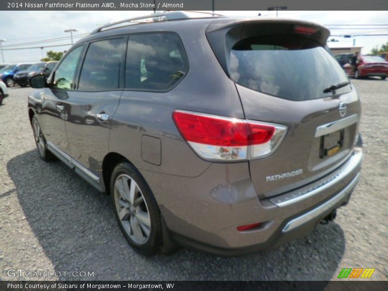 Mocha Stone / Almond 2014 Nissan Pathfinder Platinum AWD