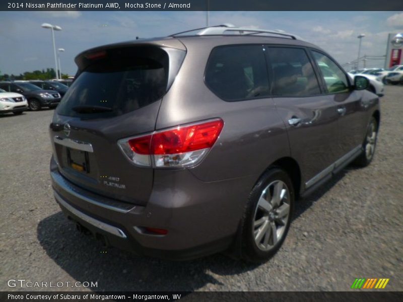 Mocha Stone / Almond 2014 Nissan Pathfinder Platinum AWD