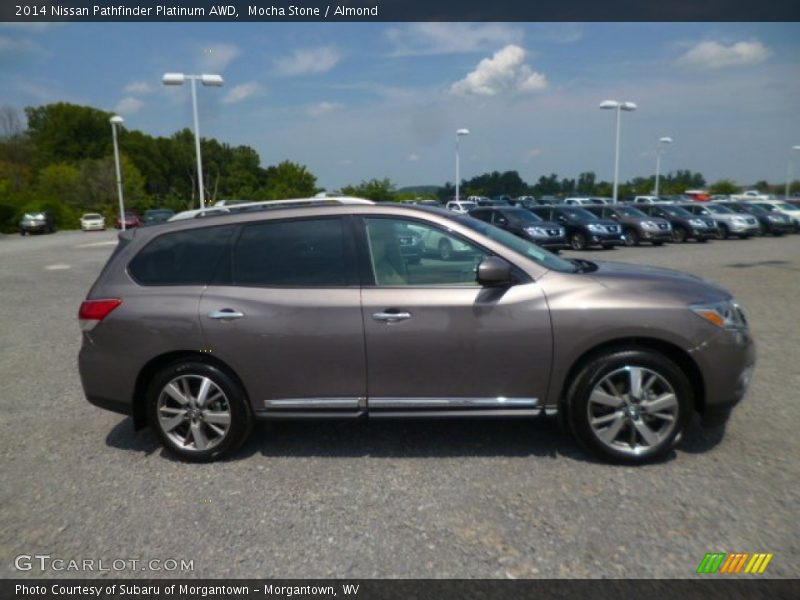 Mocha Stone / Almond 2014 Nissan Pathfinder Platinum AWD