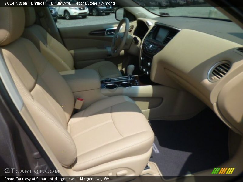 Mocha Stone / Almond 2014 Nissan Pathfinder Platinum AWD