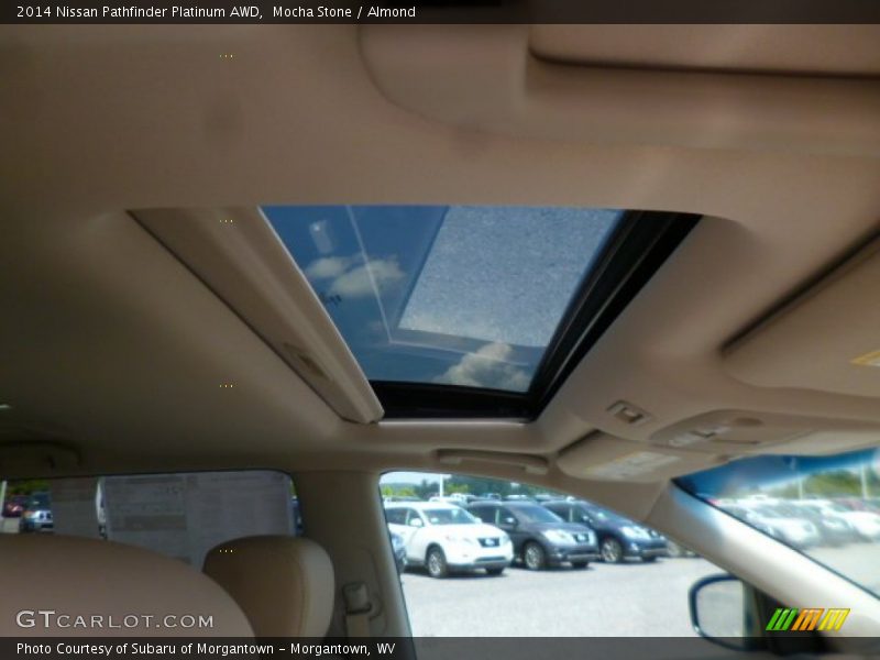 Mocha Stone / Almond 2014 Nissan Pathfinder Platinum AWD