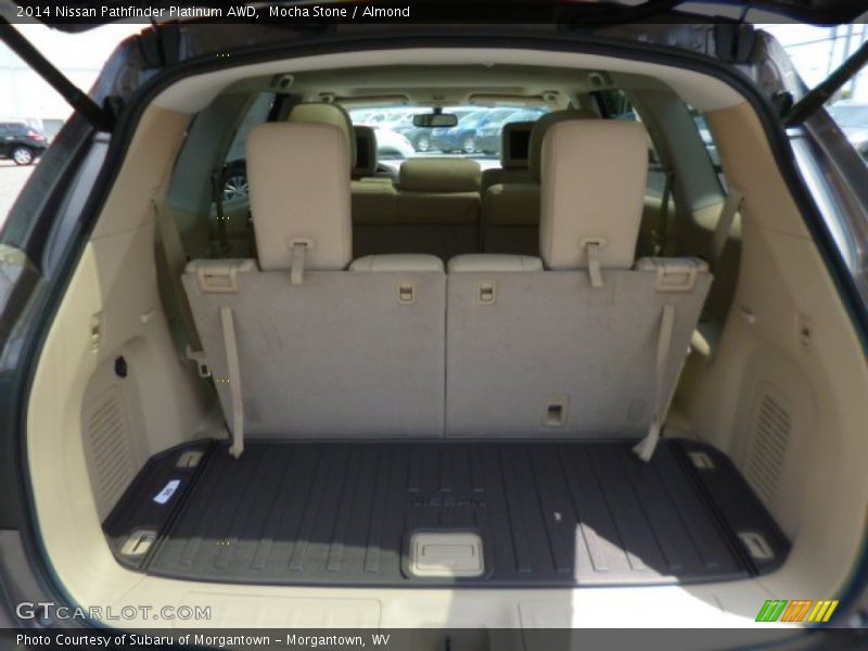 Mocha Stone / Almond 2014 Nissan Pathfinder Platinum AWD