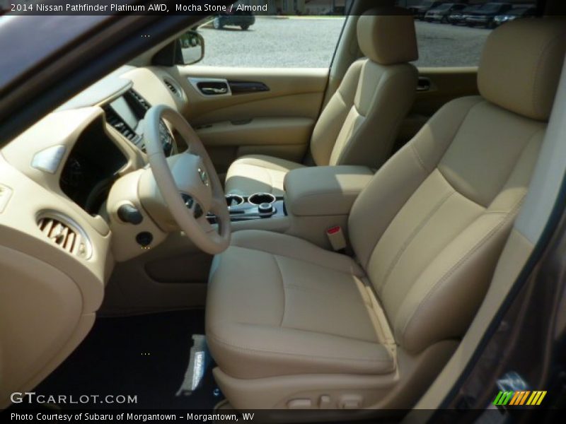 Mocha Stone / Almond 2014 Nissan Pathfinder Platinum AWD