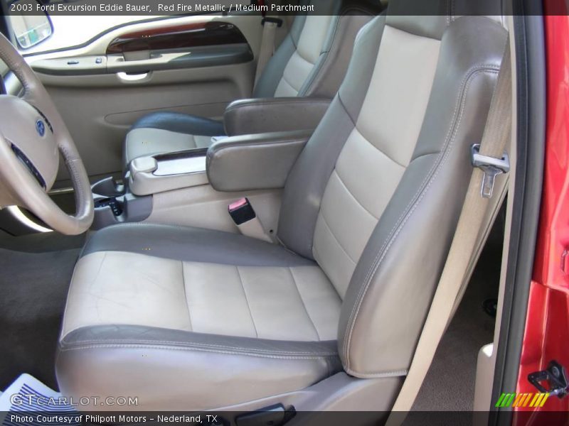Red Fire Metallic / Medium Parchment 2003 Ford Excursion Eddie Bauer