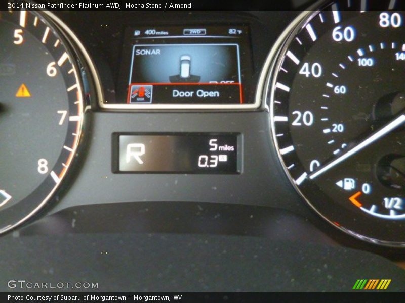 Mocha Stone / Almond 2014 Nissan Pathfinder Platinum AWD