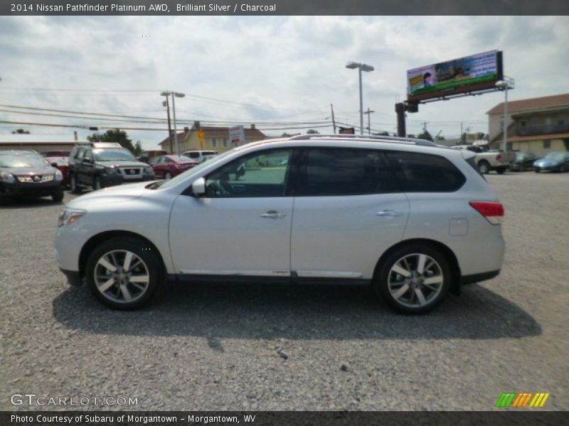 Brilliant Silver / Charcoal 2014 Nissan Pathfinder Platinum AWD
