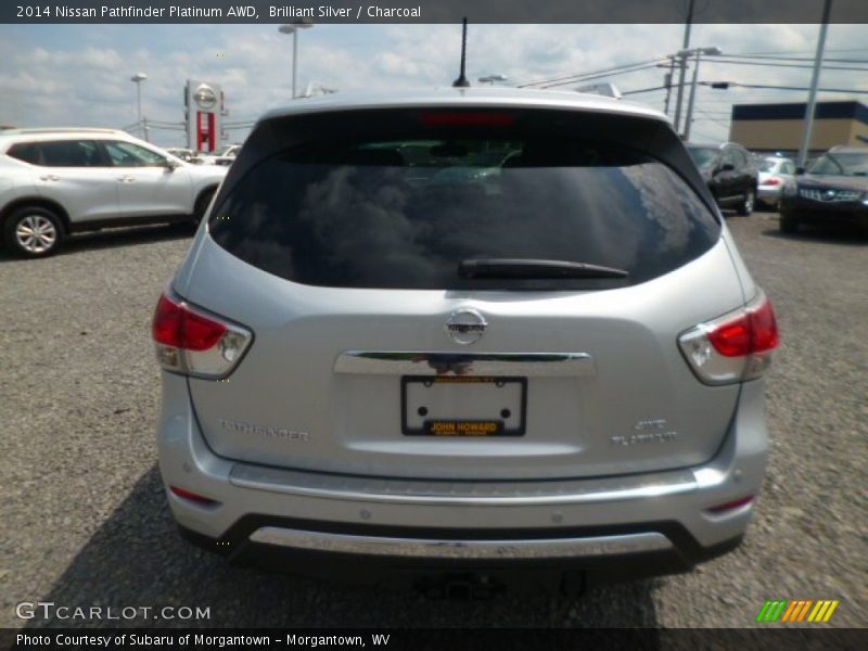 Brilliant Silver / Charcoal 2014 Nissan Pathfinder Platinum AWD