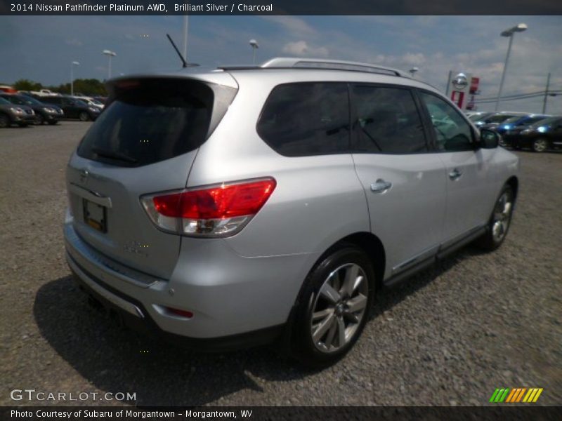 Brilliant Silver / Charcoal 2014 Nissan Pathfinder Platinum AWD