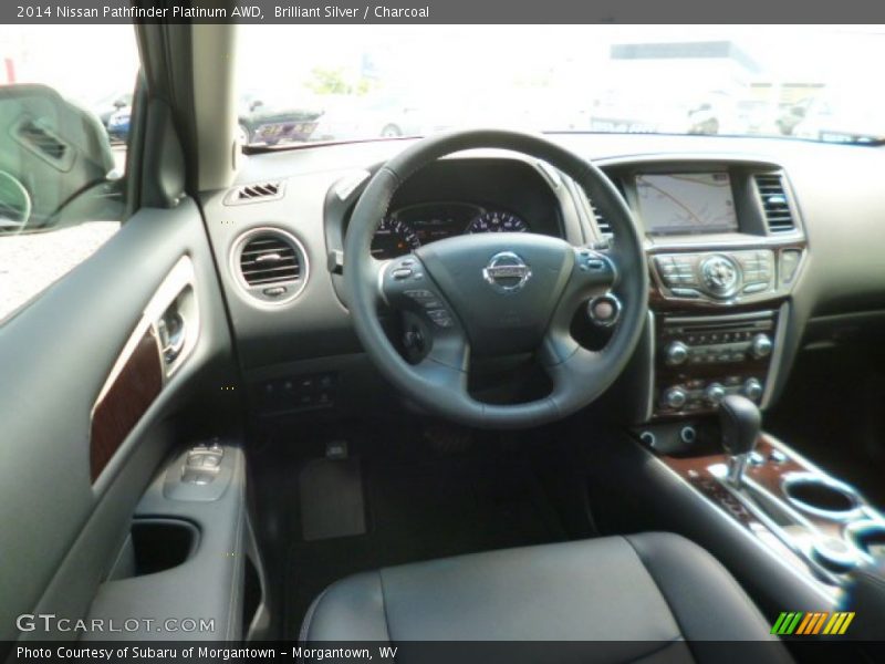 Brilliant Silver / Charcoal 2014 Nissan Pathfinder Platinum AWD