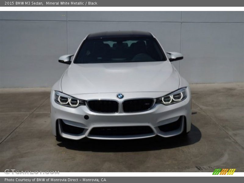 Mineral White Metallic / Black 2015 BMW M3 Sedan